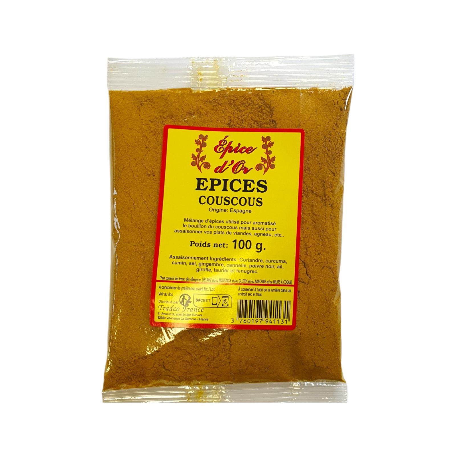 Épices couscous jaune 100g