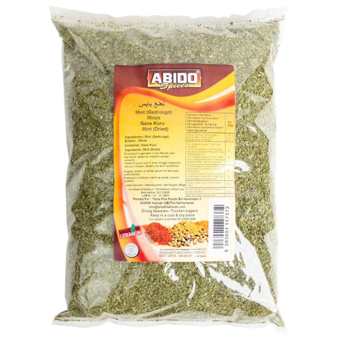 Abido, Menth sec 500g